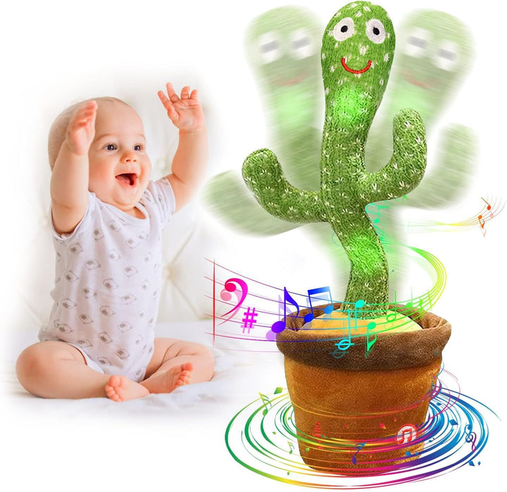seOSTO Sprechender Tanzender Kaktus Plüschtier, Dancing Cactus Toy, Elektronischer Plüschpuppengesch