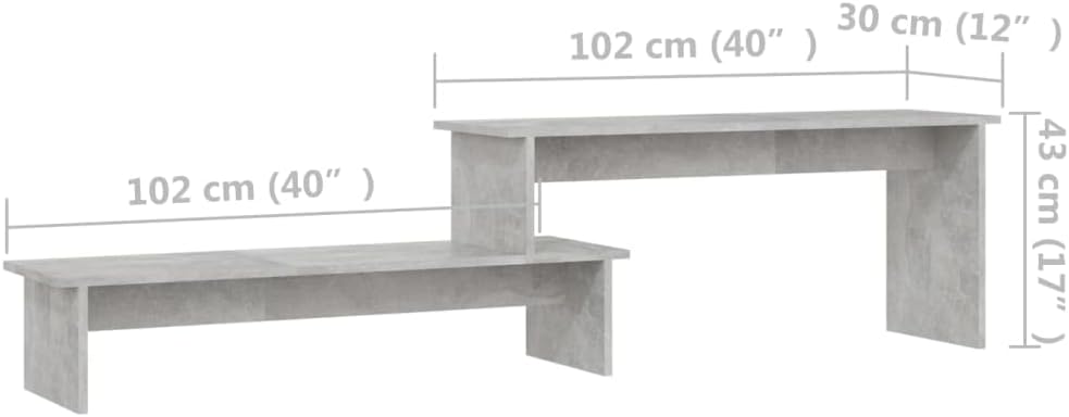 vidaXL TV Schrank Industriestil Lowboard Sideboard Fernsehschrank Fernsehtisch TV Möbel Tisch Board