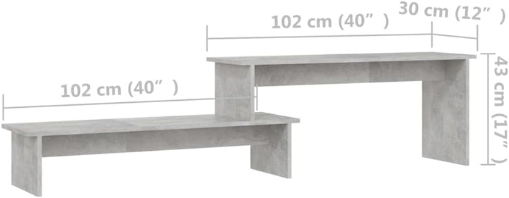 vidaXL TV Schrank Industriestil Lowboard Sideboard Fernsehschrank Fernsehtisch TV Möbel Tisch Board