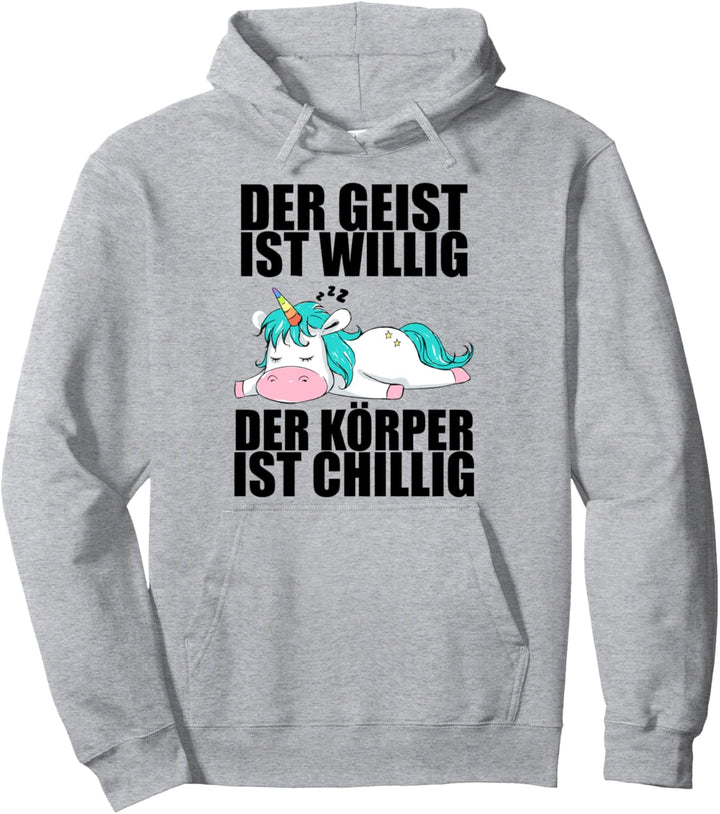 Lustige Sprüche Einhorn Mitarbeiterin Arbeitskollege Büro Pullover Hoodie