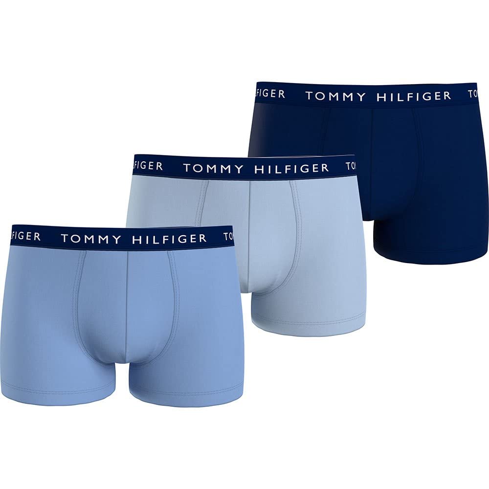 Tommy Hilfiger Underwear-Slips/Boxershorts Herren S Mehrfarbig (Vessel Blue/Breezy Blue/Desert Sky),