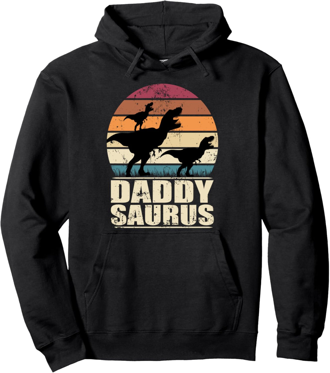 Daddysaurus Dinosaurier Familien Dino Zwillinge Papasaurus Pullover Hoodie