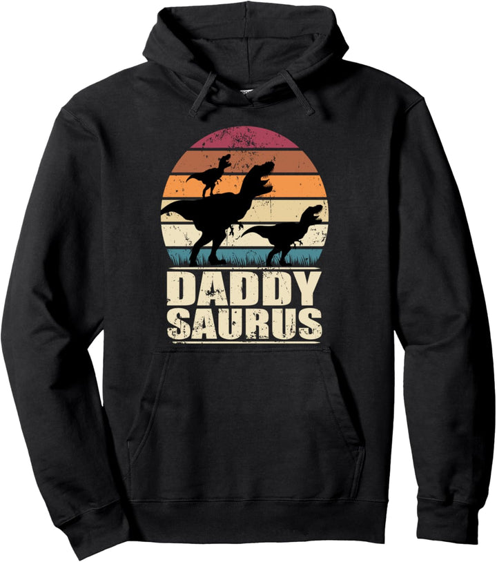Daddysaurus Dinosaurier Familien Dino Zwillinge Papasaurus Pullover Hoodie