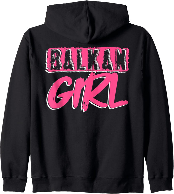 Balkan Girl Kroatien Albanien Kosovo Bosnien Montenegro Kapuzenjacke
