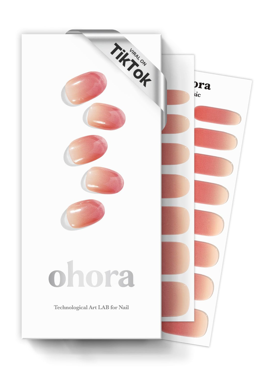 ohora Halbgehärtete Gel-Nagelstreifen von (N Basic Nails Nr. 1) – Funktioniert mit allen Lampen, Sal