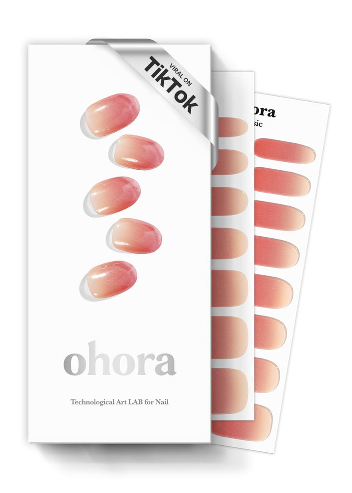 ohora Halbgehärtete Gel-Nagelstreifen von (N Basic Nails Nr. 1) – Funktioniert mit allen Lampen, Sal