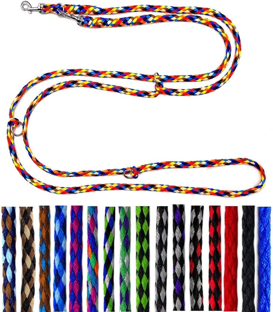 Hundeleine kleine Hunde bis 15 Kg/Doppelleine 4-Fach verstellbar 2,40m / 2,80m / 3,50m Führleine seh