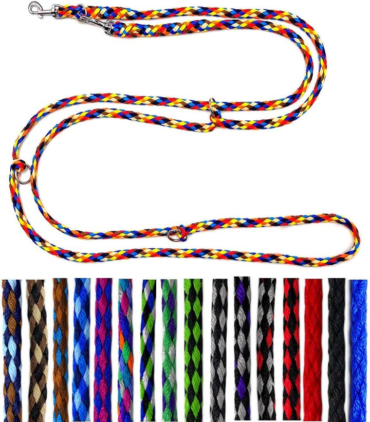 Hundeleine kleine Hunde bis 15 Kg/Doppelleine 4-Fach verstellbar 2,40m / 2,80m / 3,50m Führleine seh