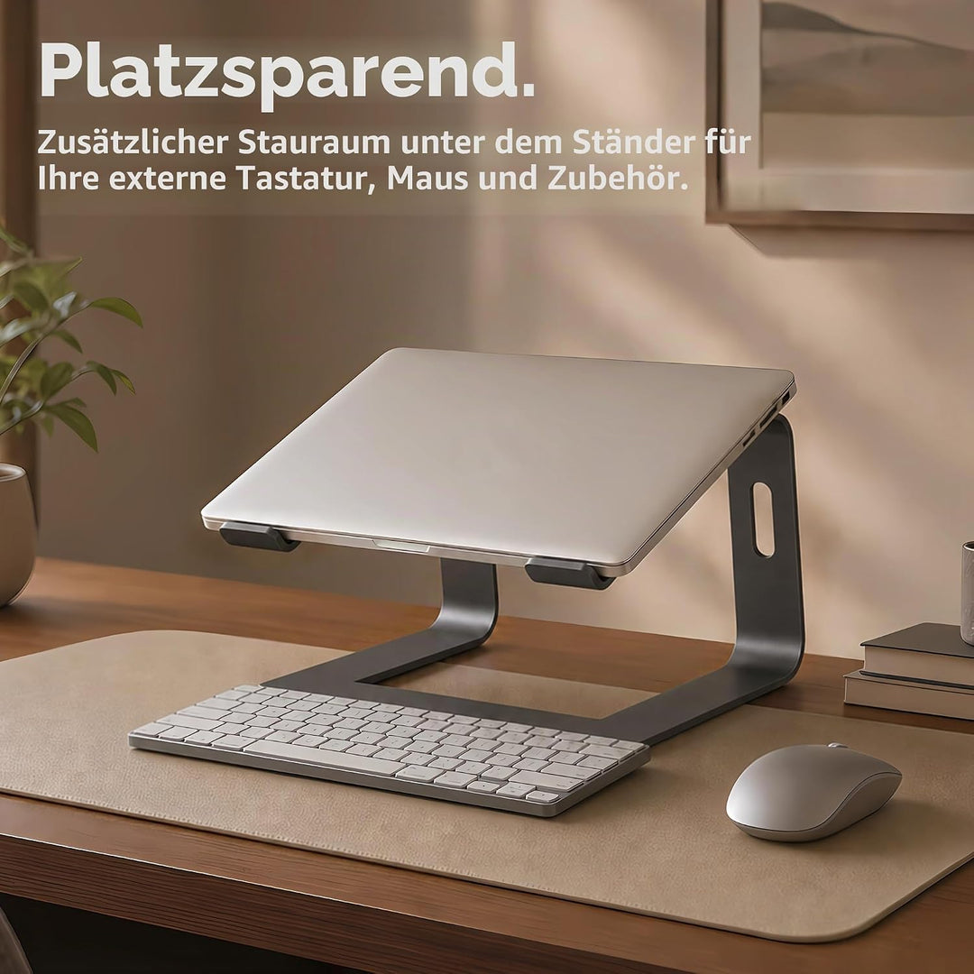 Orionstar Laptop Ständer, Ergonomischer Laptop Stand für Schreibtisch, Aluminium Laptop Halterung mi