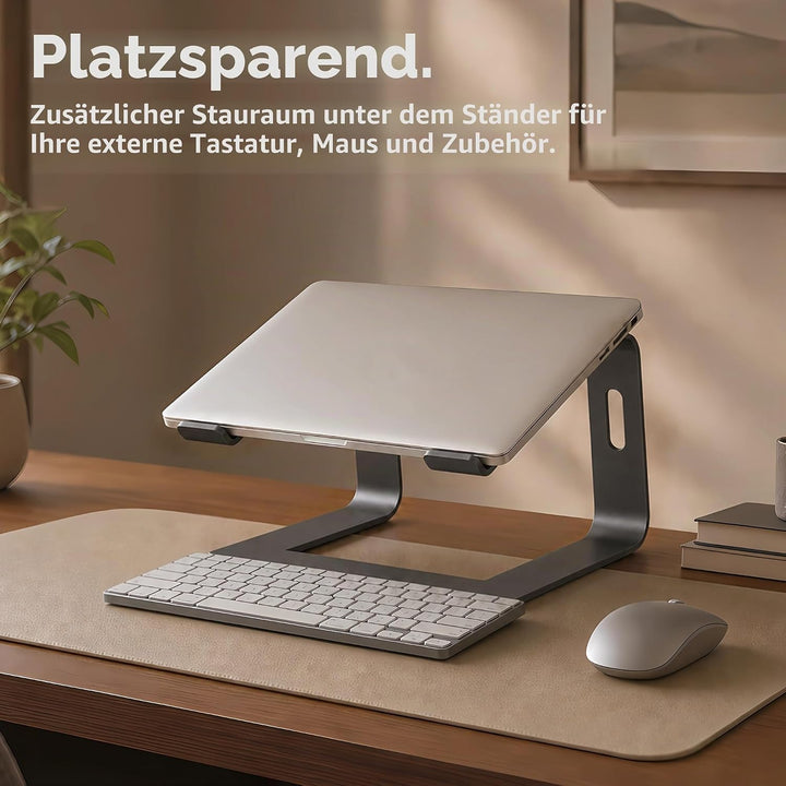 Orionstar Laptop Ständer, Ergonomischer Laptop Stand für Schreibtisch, Aluminium Laptop Halterung mi