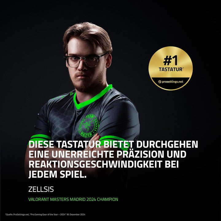 Razer Huntsman V3 Pro Mini - Analoge optische E-Sport-Tastatur im 60% Format Snap Tap & Rapid Trigge