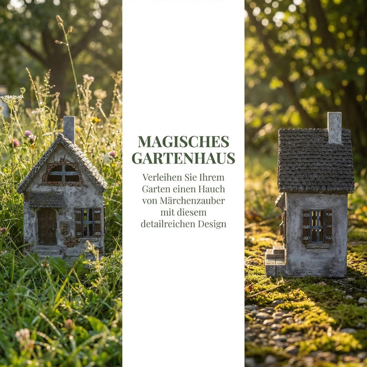 Toyvian Gartenhaus Dekorationen Kleines Haus Elegantes Gartenhaus Form Weihnachtsdekor Ornament Klei