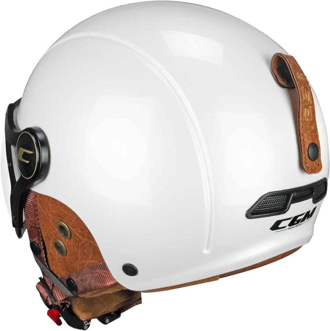 CGM Unisex – Erwachsene EBI skihelm, Perlweiss, XL (60cm)