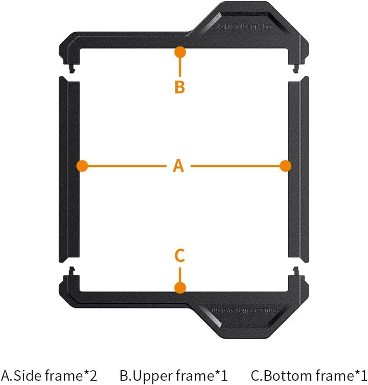 K&F CONCEPT Nano X-PRO Filterschutzrahmen Filterzubehör für 100 * 100mm Rechteckfilter(2 Stück) 100x