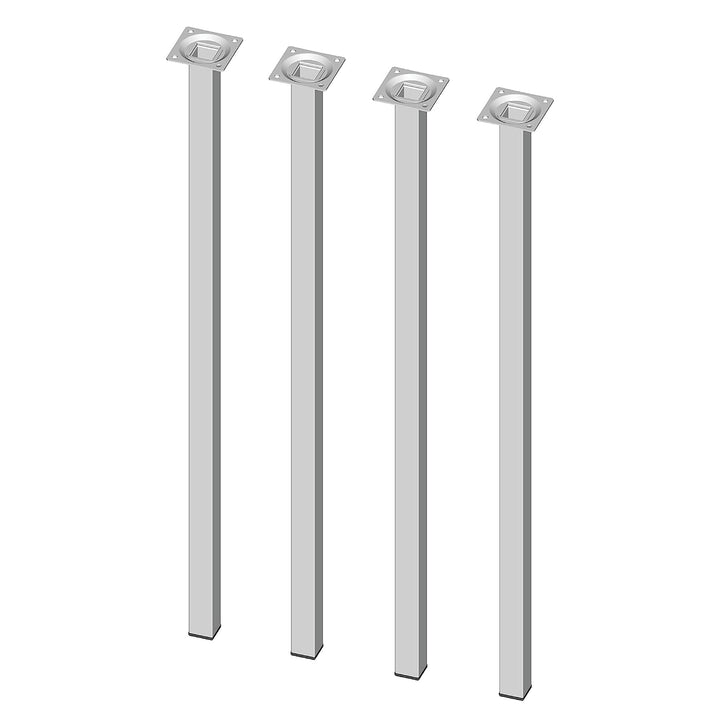DIY Element System Möbelfuss eckig – Vierkant-Metallfuss, ideal als Tischbein für die Gestaltung ind