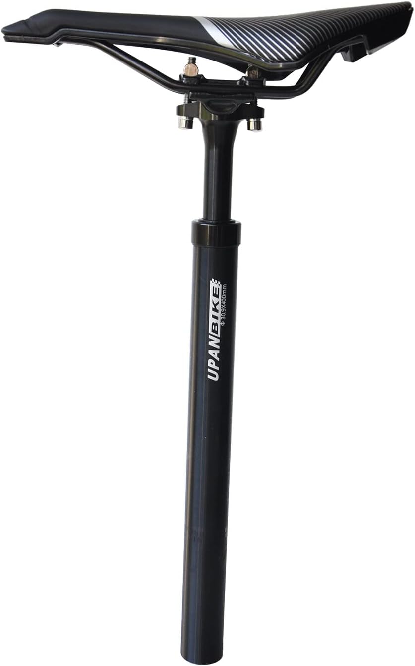 UPANBIKE Fahrrad-Sattelstütze, 400 mm, Länge: φ27,2 mm, 28,6 mm, 30,9 mm, 31,6 mm, Stossdämpfer, Sat