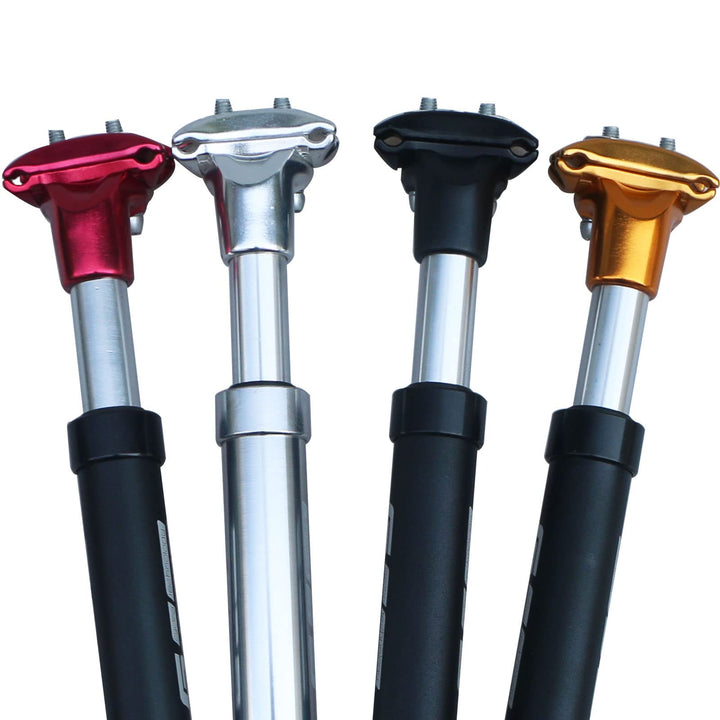 GANOPPER Sattelstütze Gefedert 27.2/28.6/30.0/30.4/31.6/33.9/34.9 350mm Alu Mit Konverter Für MTB BM