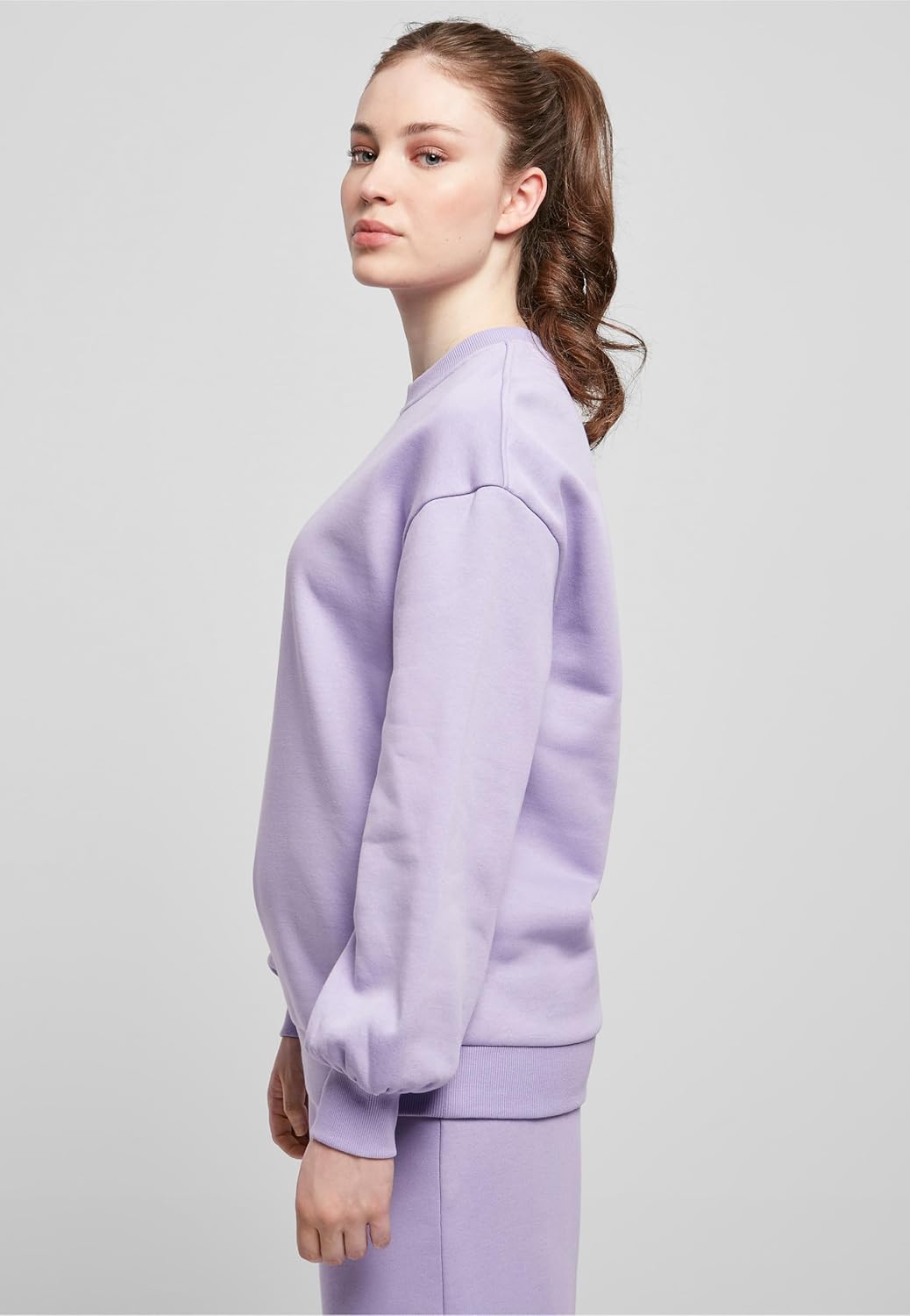 Urban Classics Damen Oversized Sweatshirt aus Bio-Baumwolle, Crew Neck Pullover aus Organic Cotton,