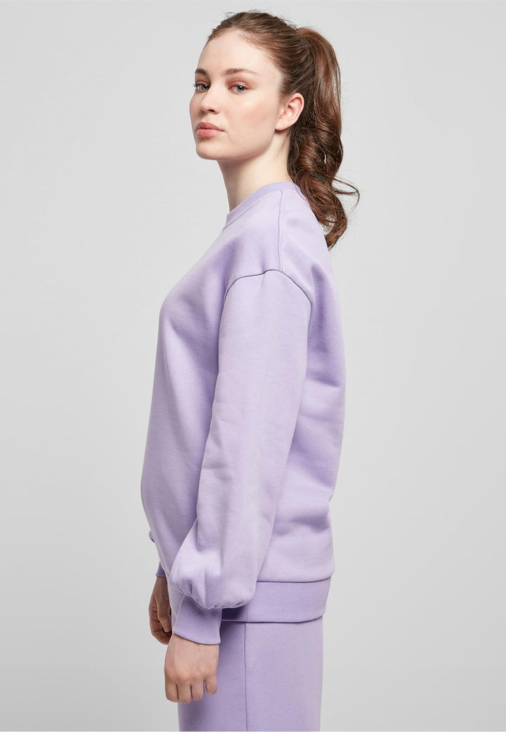 Urban Classics Damen Oversized Sweatshirt aus Bio-Baumwolle, Crew Neck Pullover aus Organic Cotton,