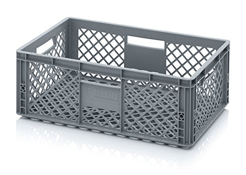 Auer Packaging Eurobehälter 60 x 40 x 22 durchbrochen - Eurobox Plastik Kiste Brotkiste Bäckerkiste