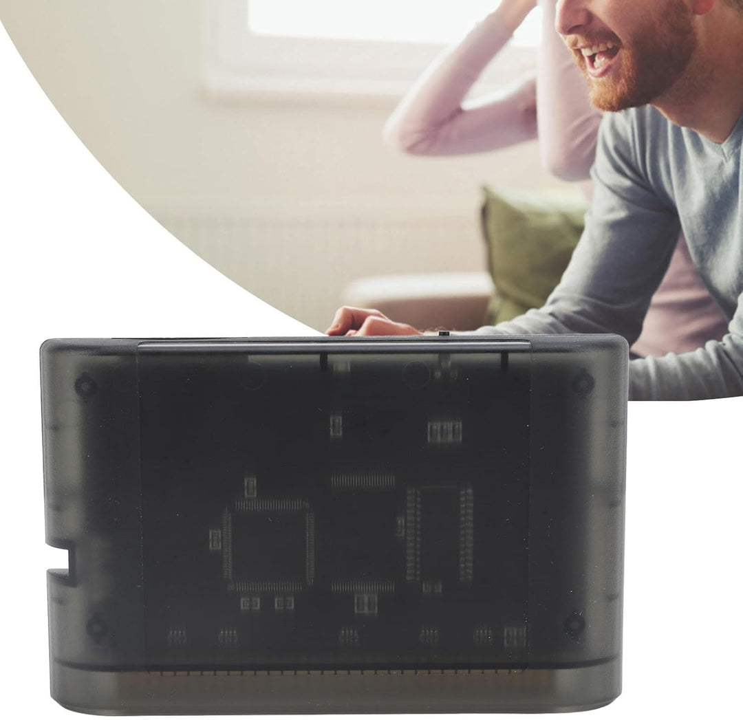 Spielvideokassette für Mega Drive, 3000 in 1, Transparent mit 8 GB Speicherkarte, Unterstützt MD1 MD