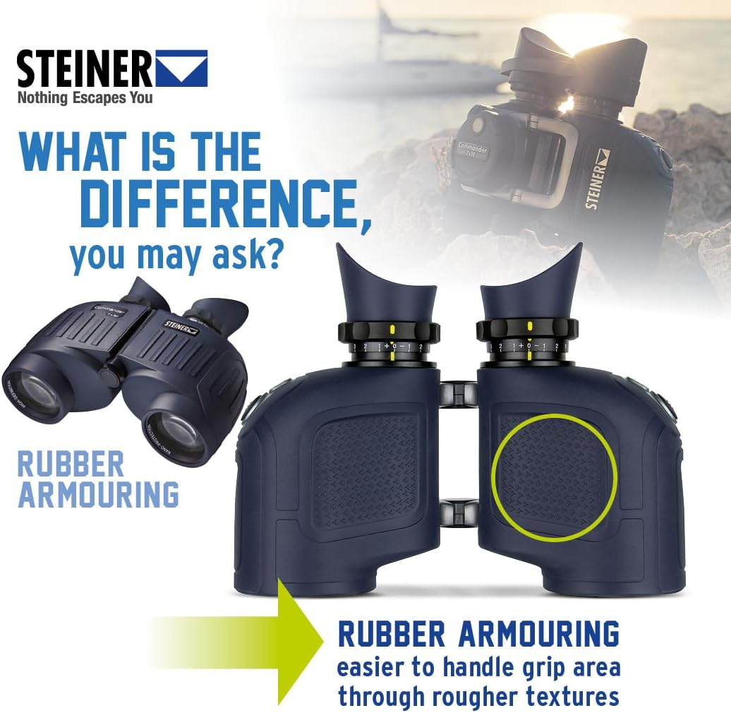 Steiner Optics Marine Commander 7x50 Professionelles wasserdichtes Fernglas, deutsche Qualität, kris