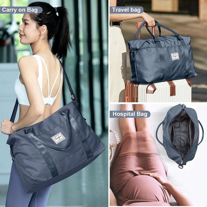 Reisetasche Damen Sporttasche 40x20x25 Ryanair Handgepäck Tasche Weekender Bag Schwimmtasche Wasserd