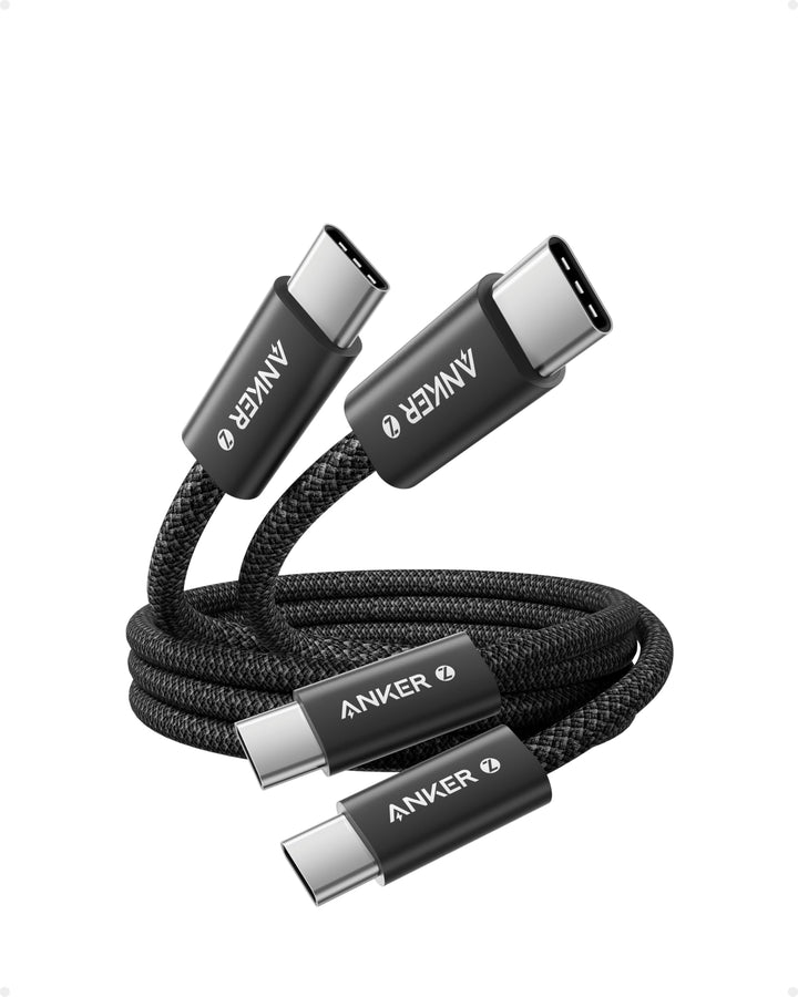 Anker 240W USB C Kabel, [2 Stück 1m] PD 3.1 Schnellladekabel USB C auf USB C Kabel, USB C Ladekabel
