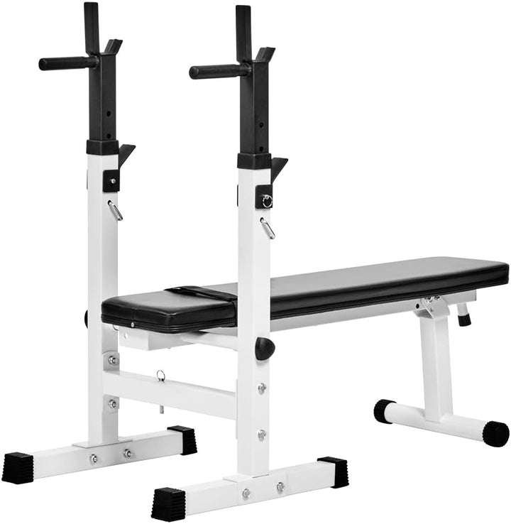 Bad Company Hantelbank mit Hantelablage inkl. Dip-Station I Klappbare Schrägbank für das Homegym I M