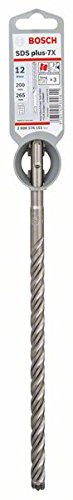Bosch Professional Hammerbohrer SDS Plus-7X (für Beton und Mauerwerk, 12 x 200 x 265 mm, Zubehör Boh