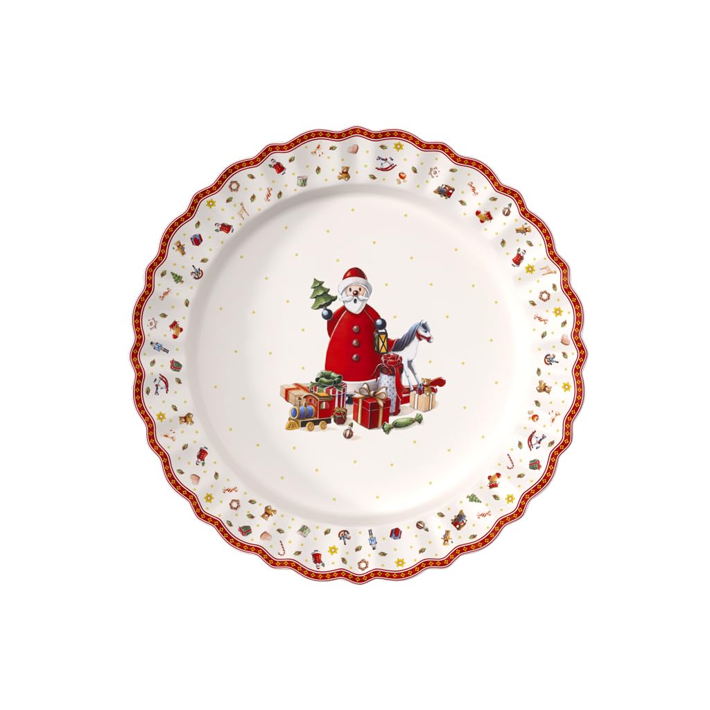 Villeroy & Boch - Toy's Delight Servierplatte, runder Servierteller aus Premium Porzellan, mikrowell