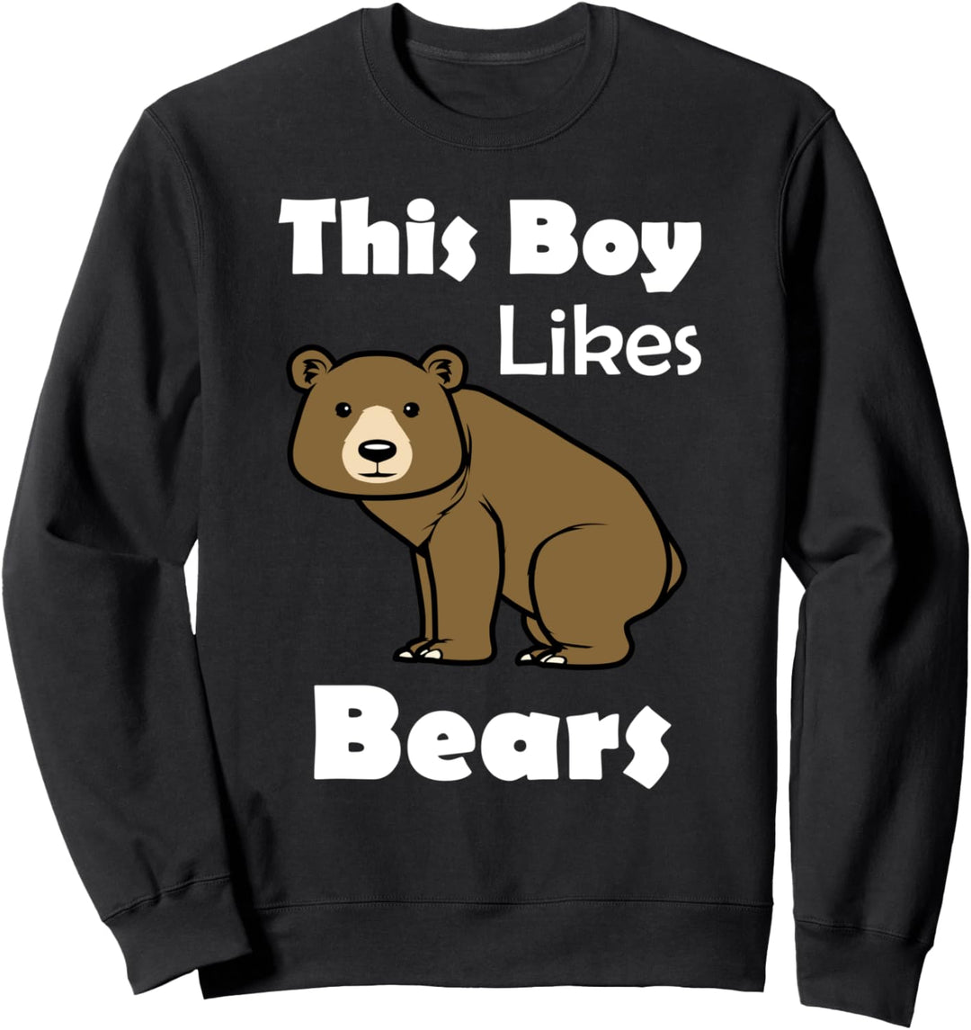 Junge mag Braunbären Wildtiere Tiere Grizzly Sweatshirt
