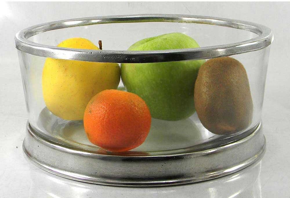 Tablett Obstschalen aus Zinn handgefertigt