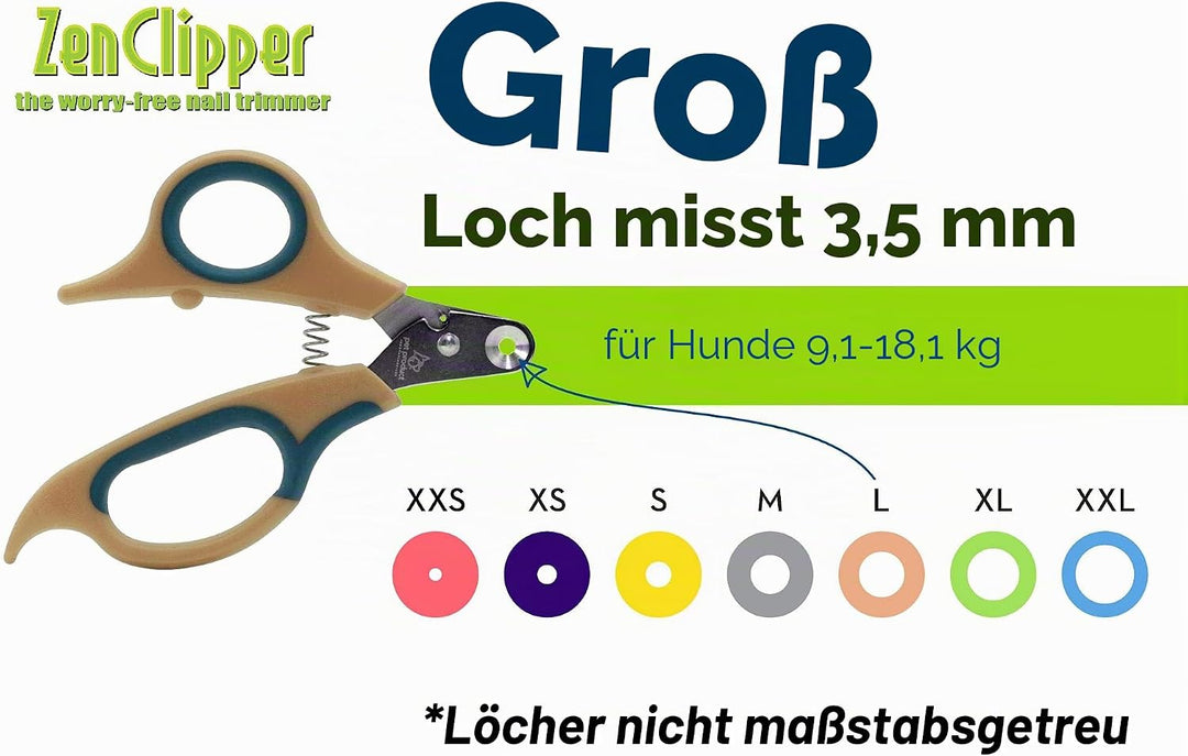 Zen Clipper eine revolutionäre Neue Pet Nail Clipper, die das Clip Nur die Spitze des Nail. Warm Pin