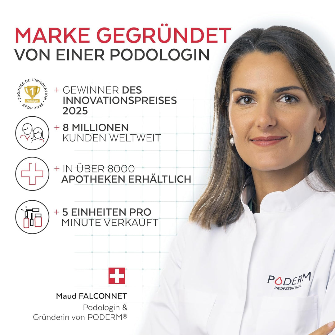 PODERM MycoPro Reinigende Nägelserum 8ml – Natürliche Pflanzenformel mit Zitrone, Rosmarin &amp; Vitamin