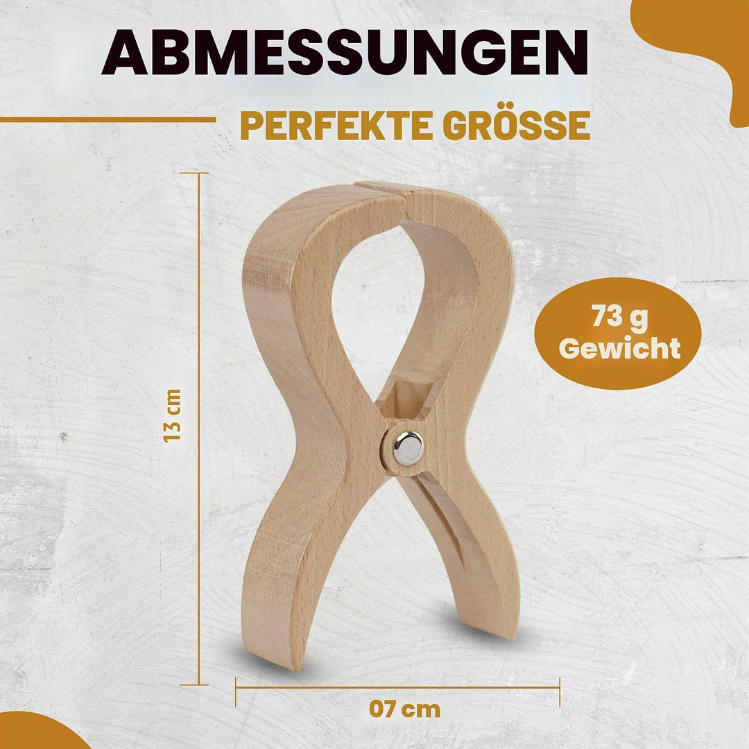Accessories Spezielle Grosse Clips aus Holz Strand Klammern für Strandtuch Wäscheklammern Klammer St