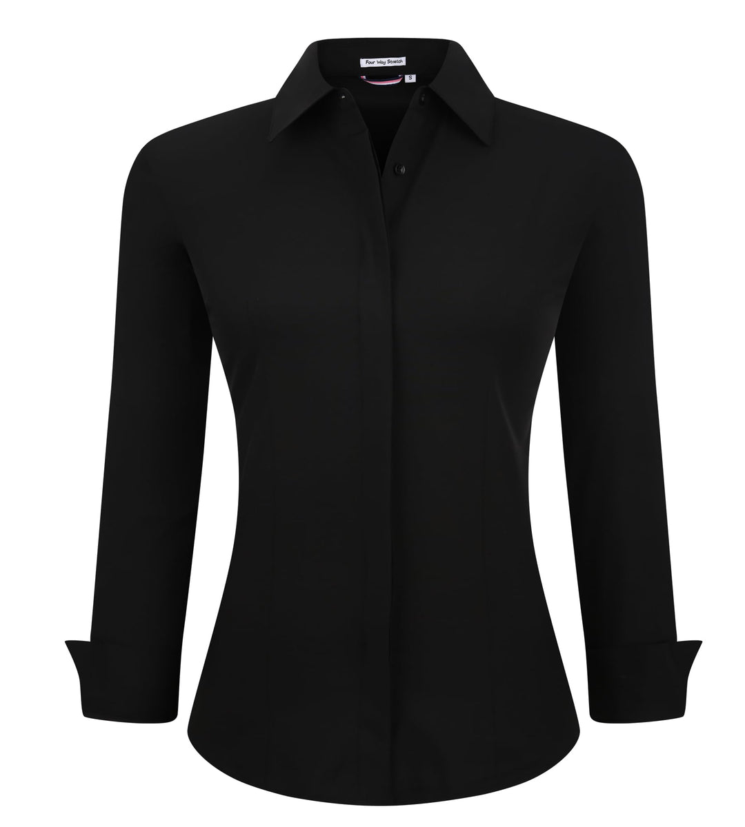 Alex Vando Bluse Damen Langarm Hemd Damen Stretch – Business Button Down Shirts, Bügelfrei Arbeitshe