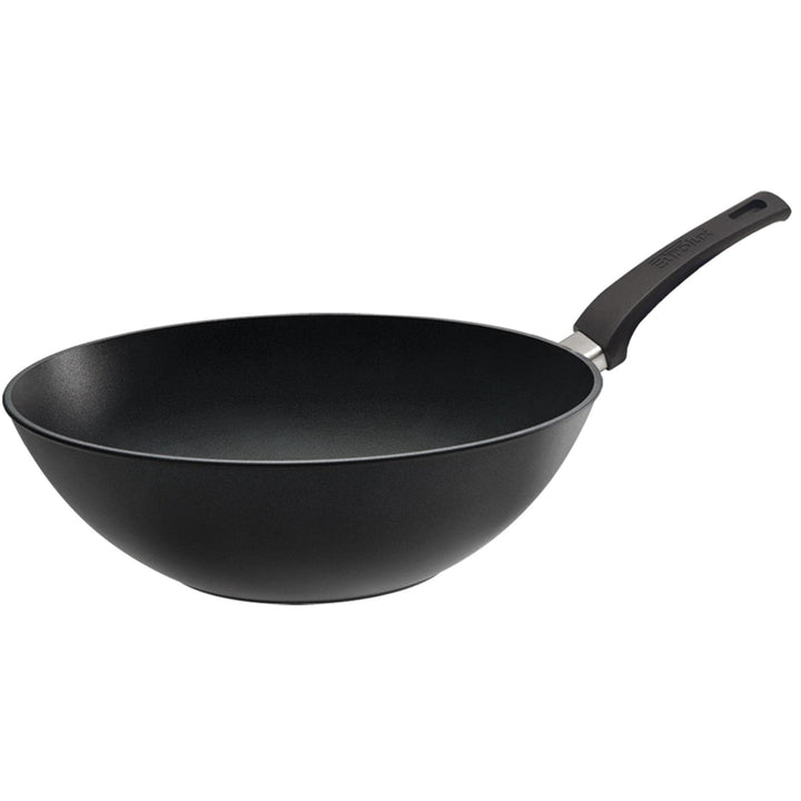 Eurolux Wok Induktion Ø 30 cm - grosse leichte induktionsgeeignete Guss-Wok-Pfanne antihaftbeschicht