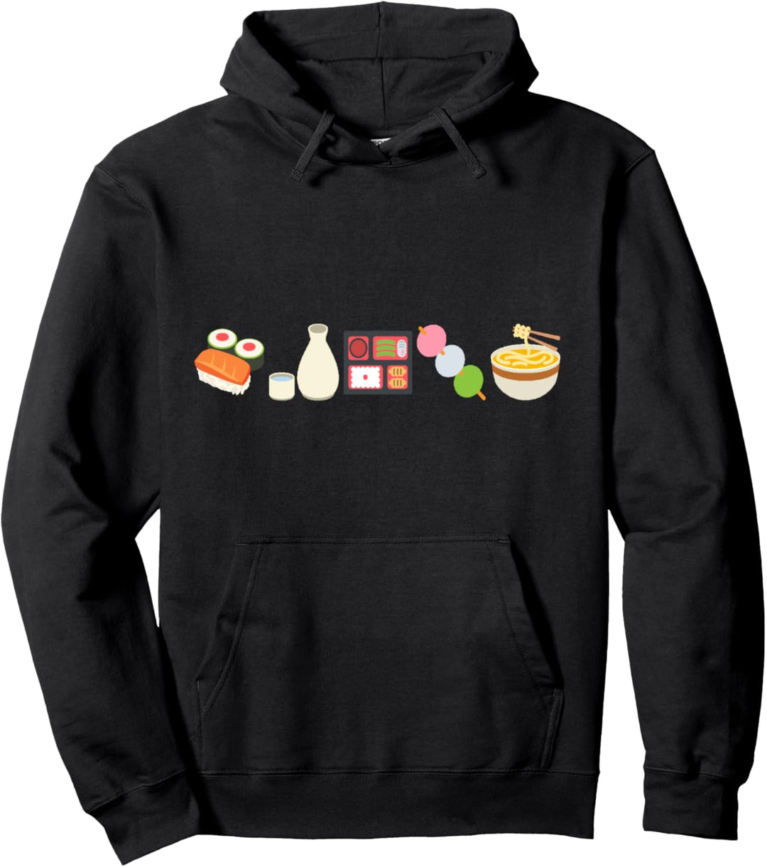 Japanische Lebensmittel Sushi Saki Nudeln Bento Box Pullover Hoodie