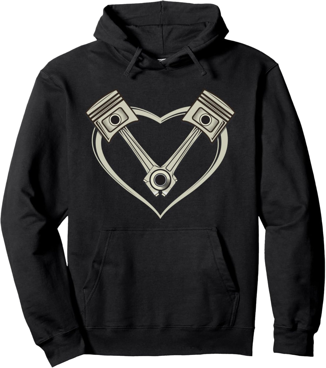 Motocross Motorrad Biker Herz Motorsport Dirt Bike Geschenk Pullover Hoodie