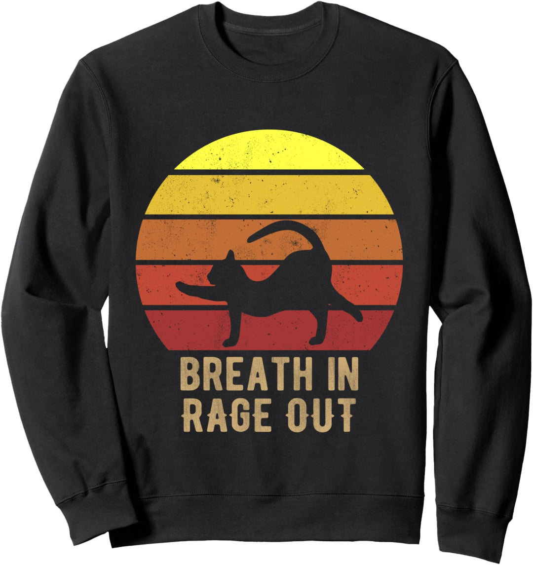 Lustige Katze in Yoga Pose Meditation Yogi Life Sweatshirt