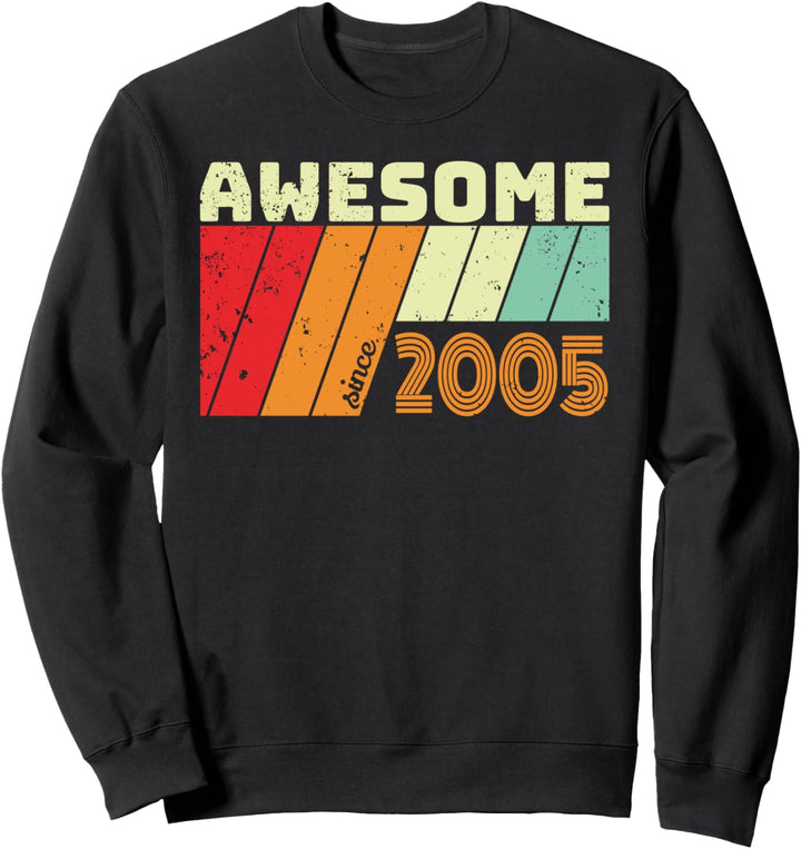 15 Geschenk Geburtstag AWESOME SINCE 2005 Sweatshirt