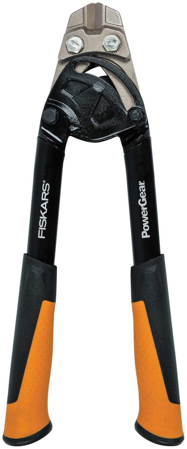 Fiskars Bolzenschneider, Bis zu 30% mehr Kraft, Länge 36 cm, Stahl/Kunststoff, Schwarz/Orange, Power