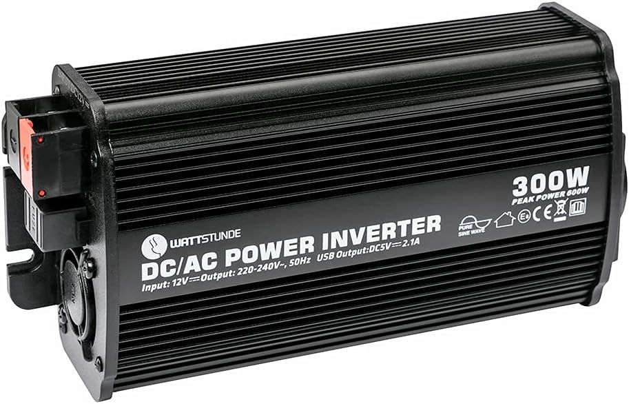 WATTSTUNDE 300W / 600W 12V reiner Sinus Spannungswandler WS12/300SI, WS12/300SI
