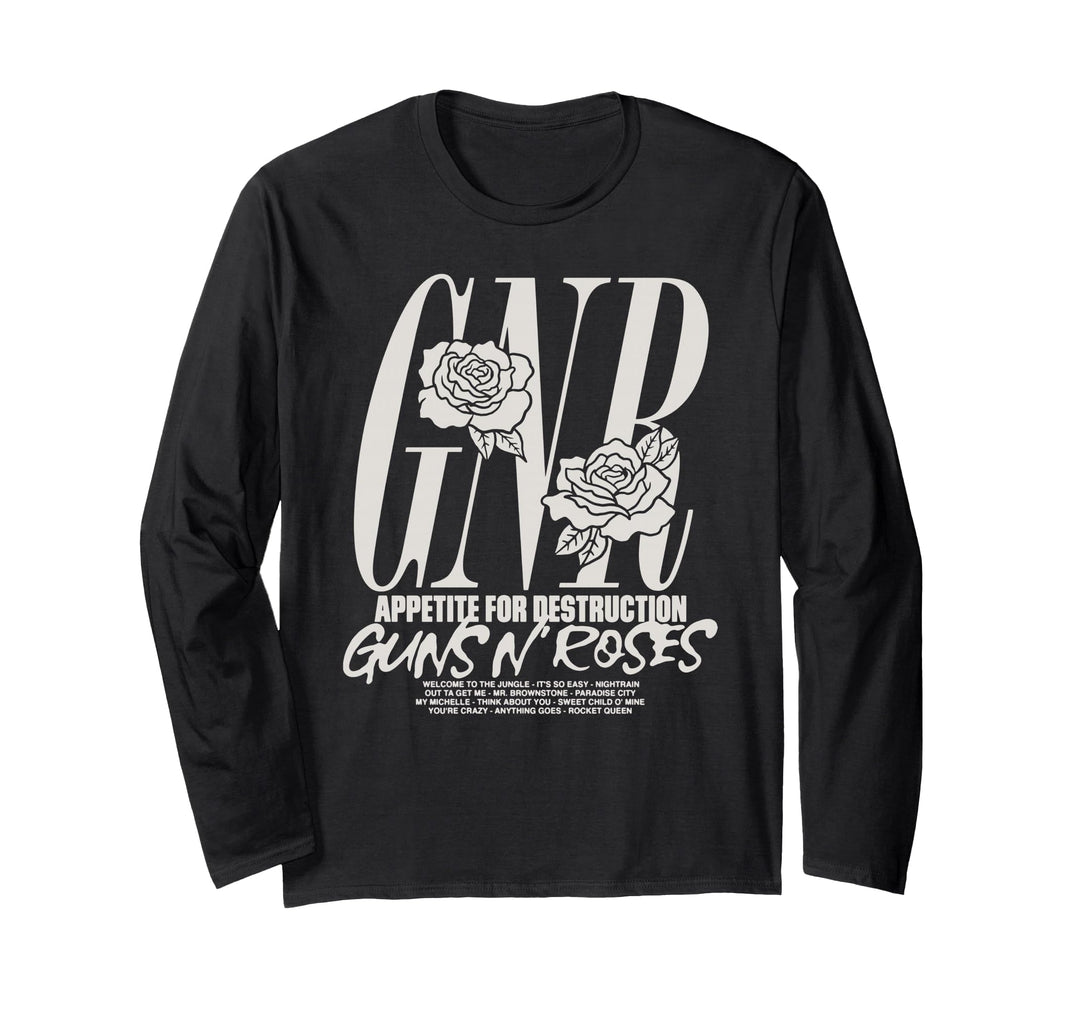Offizielle Guns N' Roses Appetite Tracks Langarmshirt