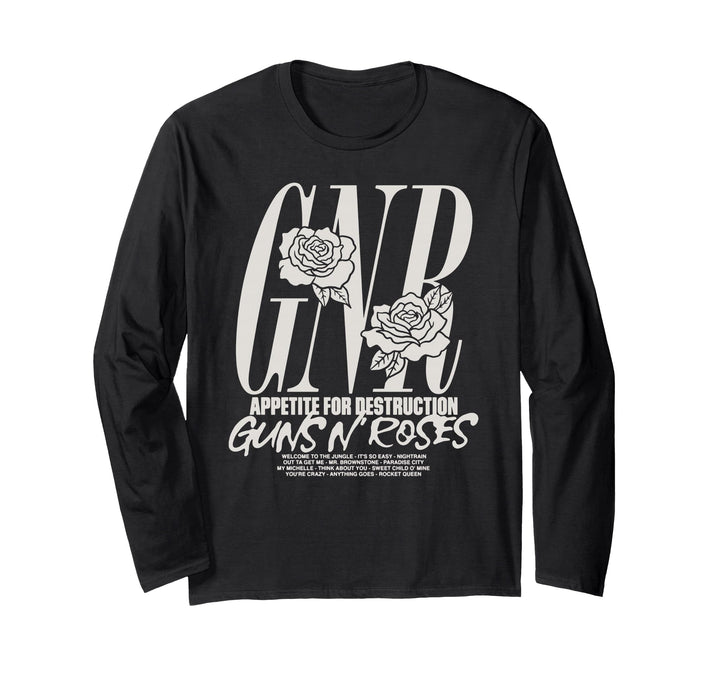 Offizielle Guns N' Roses Appetite Tracks Langarmshirt