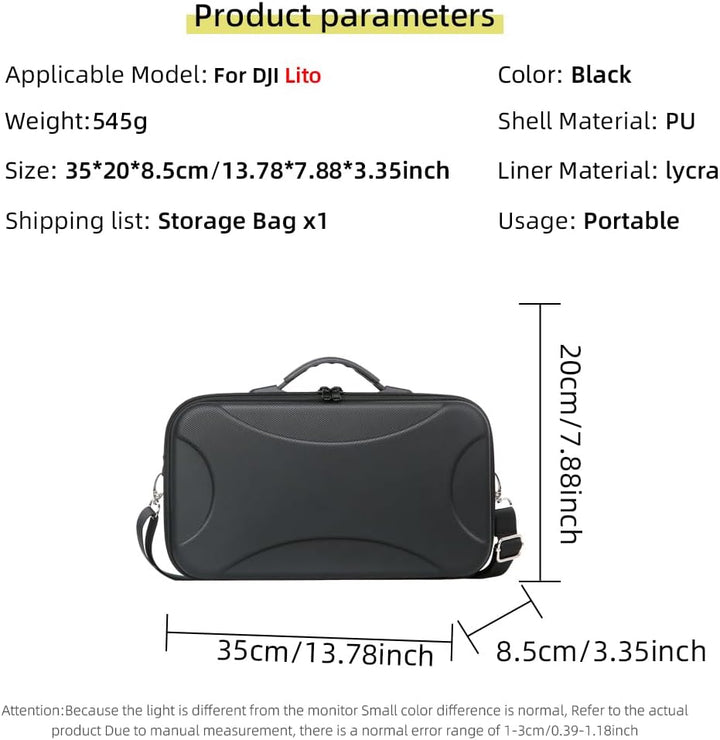 Tragetasche für DJI Lito X1/Lito 1, All-in-One PU Tragbare Aufbewahrungstasche mit Schultergurt, Rei