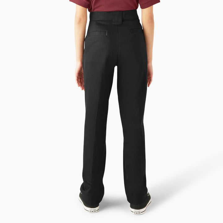Dickies Mädchen Gleichmässige Stretch-Hose, schmal, gerade Uniform Stretch Slim Straight Pant 4 Schw