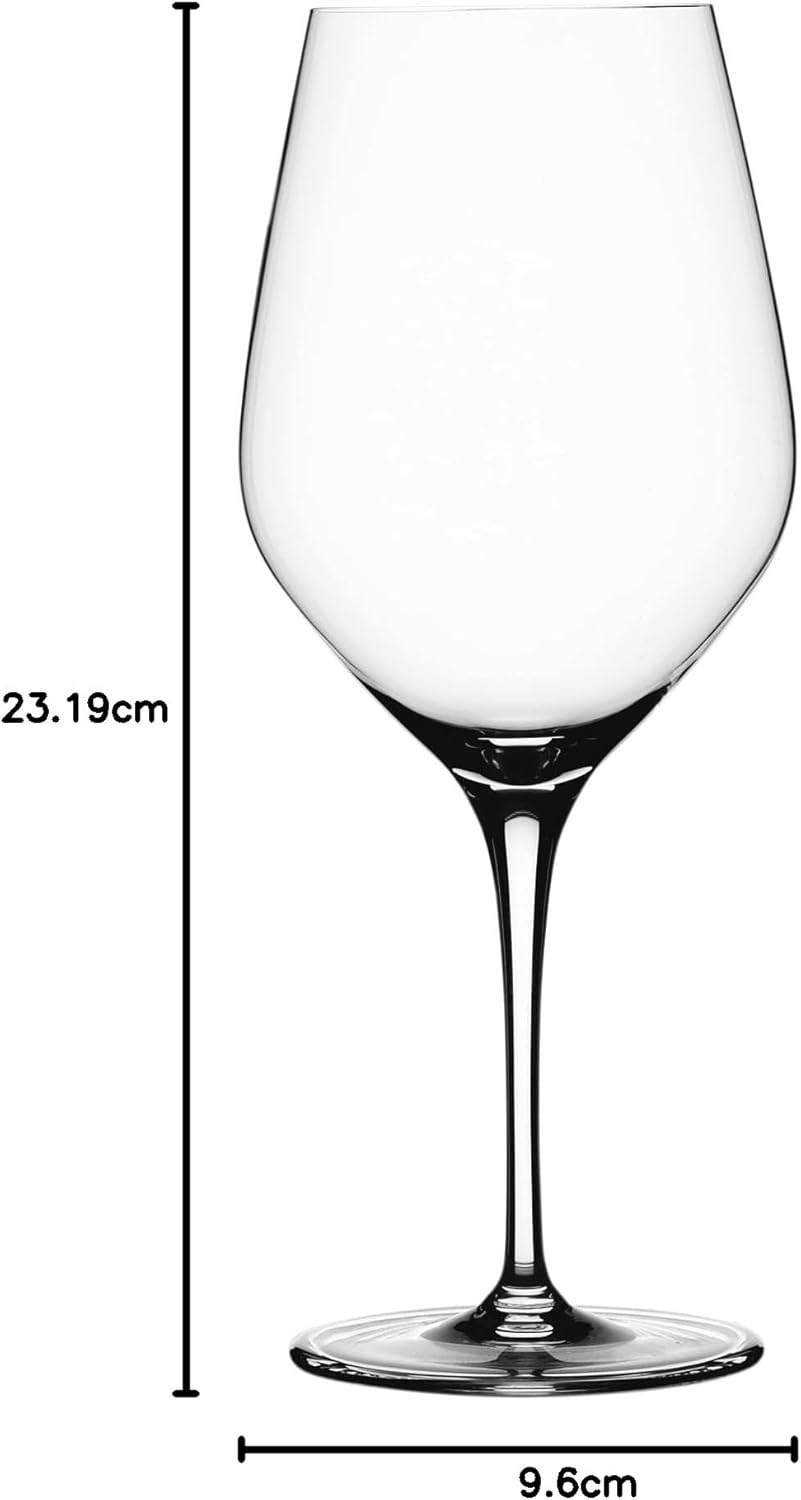 Spiegelau & Nachtmann Weinglas, Glas, Bordeauxglas, 4 Stück (1er Pack), 4 Bordeaux-Gläser, Bordeaux-