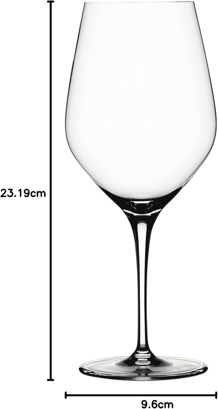 Spiegelau & Nachtmann Weinglas, Glas, Bordeauxglas, 4 Stück (1er Pack), 4 Bordeaux-Gläser, Bordeaux-